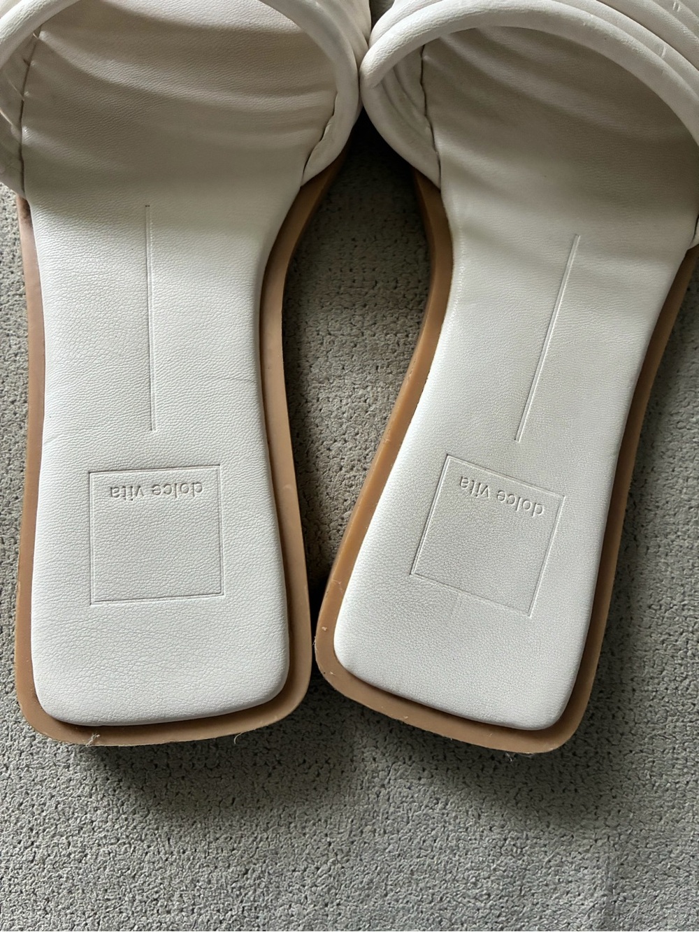 Dolce Vita White Padded Multi-strap Slide Sandals - Picture 2 of 4